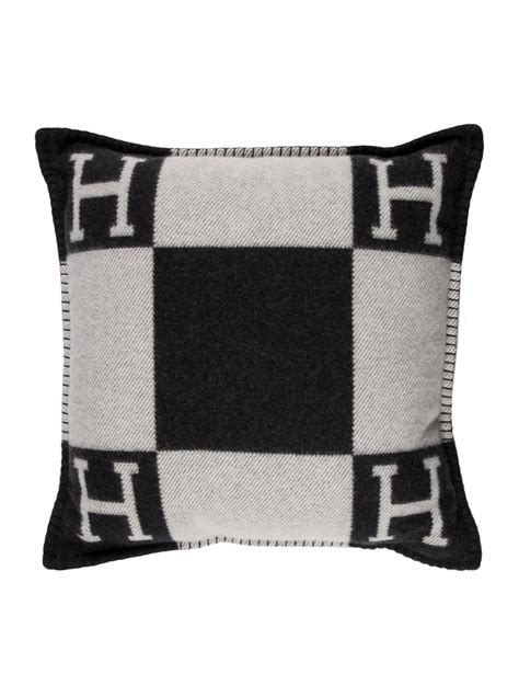 hermes decorative pillows|Hermes pillows black and white.